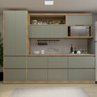 Conjunto De Cozinha 5 Peças Com Aéreo E Nicho Para Micro-onda