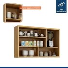 Conjunto De Cozinha Balcão 3 Portas 2 Gavetas E Armário Aéreo