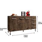 Conjunto De Cozinha Grecia Castani Bela Casa