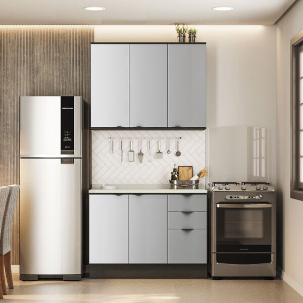 Conjunto De Cozinha Linha 1 20mt 03pc Linha Nox Cj43014-149 K