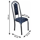 Conjunto De Cozinha Mesa Granito 4 Cadeiras Paris