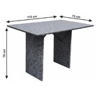 Conjunto De Cozinha Mesa Granito 4 Cadeiras Paris