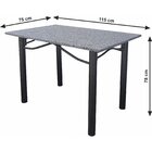 Conjunto De Cozinha Mesa Tampo Em Granito Roma 4 Cadeiras  Pr