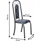 Conjunto De Cozinha Mesa Tampo Em Granito Roma 4 Cadeiras  Pr