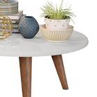 Conjunto De Duas Mesa Retro Para Sala De Estar Isis - Jm3 Móv