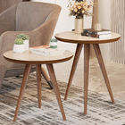 Conjunto De Duas Mesas De Apoio Pés Em Madeira Star - Jm3 Móv