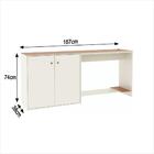 Conjunto De Escritório 2 Peças Smart Office Mesa E Aparador B