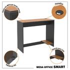 Conjunto De Escritório 2 Peças Smart Office Mesa E Armário Li