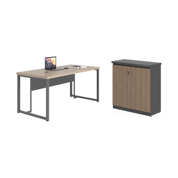 Conjunto De Escritório Alana Nogueira Preto