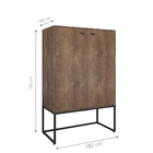 Conjunto De Escritorio Cole Castanho Preto