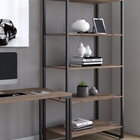 Conjunto De Escritório Colmi Castanho Preto