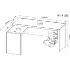 Conjunto De Escritório Com Escrivaninha 03 Pç Cj43018-004 Móv