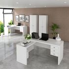 Conjunto De Escritório Com Escrivaninha 04 Pç Cj18-005 Tecnom