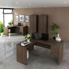 Conjunto De Escritório Com Escrivaninha 04 Pç Cj43018-005 Móv