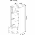 Conjunto De Escritório Com Escrivaninha 05 Pç Cj18-018 Tecnom