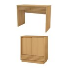 Conjunto De Escritório Com Escrivaninha E Armário Samambaia C