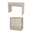 Conjunto De Escritório Com Escrivaninha E Armário Samambaia C