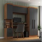 Conjunto De Escritório Escrivaninha E Armário 2 Gavetas 4 Por