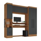 Conjunto De Escritório Escrivaninha E Armário 2 Gavetas 4 Por