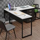 Conjunto De Escritório Escrivaninha Em L E Gaveteiro Volante