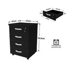 Conjunto De Escritório Escrivaninha Em L E Gaveteiro Volante