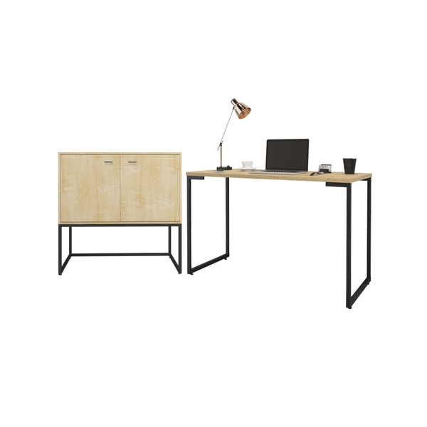 Conjunto De Escritorio Jessie Natura Preto