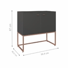 Conjunto De Escritorio Jessie Preto Cobre