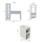 Conjunto De Escritório Match Com Escrivaninha, Estante 1 Pt E