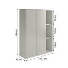 Conjunto De Escritório Office 3 Peças Mesa Balcão Armário Oslo