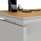 Conjunto De Escritório Oslo 2 Peças 2 Gavetas - Mesa E Gavete