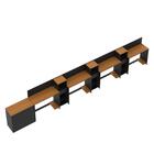 Conjunto De Escritório Smart 3 Livreiro 1 Buffet E 4 Mesas 90