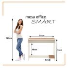 Conjunto De Escritório Smart 3 Livreiro 1 Buffet E 4 Mesas 90