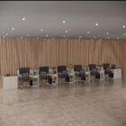 Conjunto De Escritório Smart 5 Livreiro 2 Buffet E 6 Mesas 90