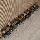 Conjunto De Escritório Smart 5 Livreiro E 6 Mesas 90cm