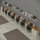 Conjunto De Escritório Smart 6 Livreiro 2 Buffet E 7 Mesas 90