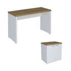 Conjunto De Escrivaninha Com Armário De Escritório Toq 2 Pt B