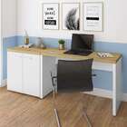 Conjunto De Escrivaninha Com Armário De Escritório Toq 2 Pt B