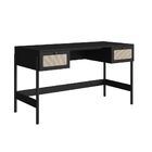 Conjunto De Escrivaninha Com Estante Oslo Preto E Nero