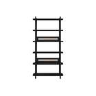 Conjunto De Escrivaninha Com Estante Oslo Preto E Nero