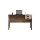 Conjunto De Escrivaninha E Armário Roseli Castanho Preto