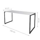 Conjunto De Escrivaninhas 1.5 Honorata Branco Preto