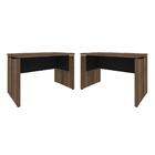 Conjunto De Escrivaninhas Hanôver Nogal Preto