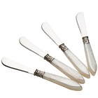 Conjunto De Espatulas Aço Inox Cabo Plastico Mother Pearl Mar