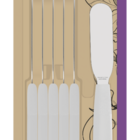 Conjunto De Espátulas Tramontina Ipanema Com 6 Peças - Branco