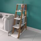 Conjunto De Estantes Brighton Freijó Branco