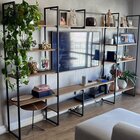 Conjunto De Estantes Industrial Para Sala De Tv Urban Com 250