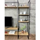 Conjunto De Estantes Industrial Para Sala De Tv Urban Com 250