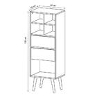 Conjunto De Estantes Para Sala E1715 E1716 Tecno Mobili