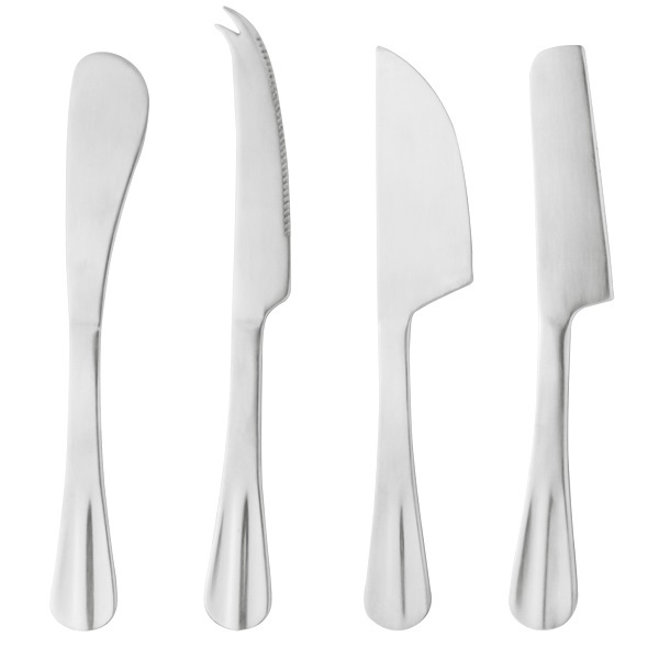 Conjunto De Faca De Mesa Para Queijo Positano Em Aço Inox Lyor