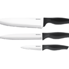 Conjunto De Facas 3 Peças Cross Preto Brinox